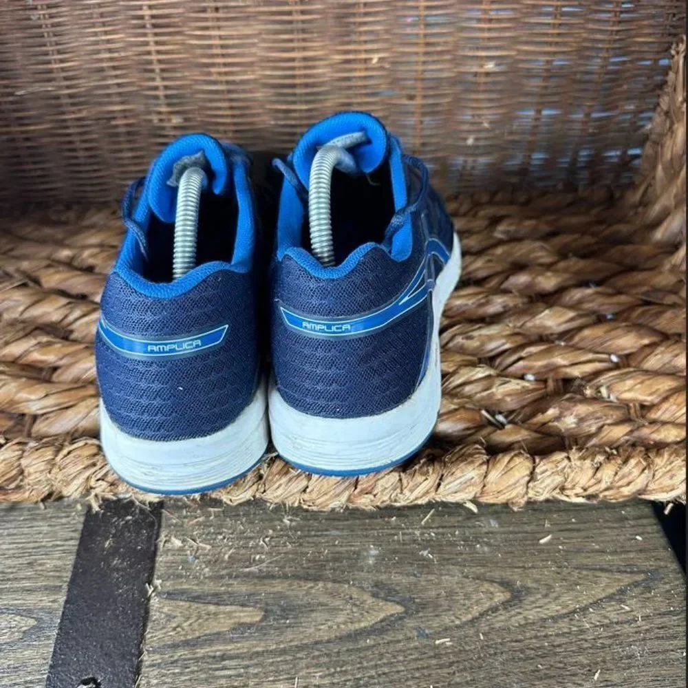 Asics Sz 10‎ Men's Blue Amplica Running Shoes Sneakers